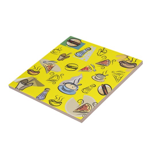 食べ物 タイル (側面)