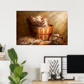 食べ物 – パン – あなたの毎日のパン ポスター (ホームオフィス)