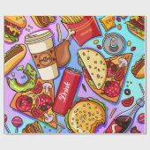 食べ物 ラッピングペーパー (フラット)