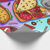 食べ物 ラッピングペーパー (角)