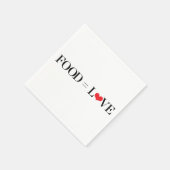 食べ物=愛 スタンダードカクテルナプキン (角)