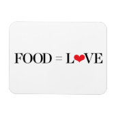 食べ物=愛 マグネット (横)