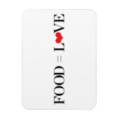 食べ物=愛 マグネット (縦)