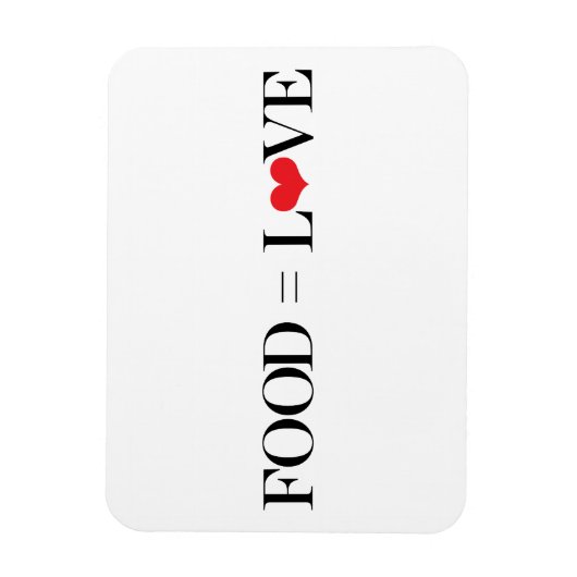 食べ物=愛 マグネット (縦)