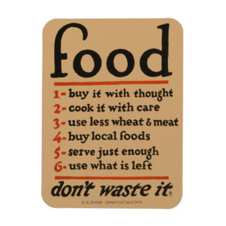 食べ物、無駄にしないIt-ヴィンテージWWI保全 マグネット