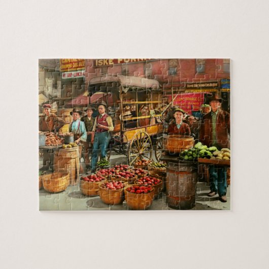 食べ物 – 野菜 – インディアナポリス市場1908 ジグソーパズル (横)