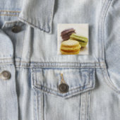 食べ物，飲食物，デザート，クッキーフランスの, 缶バッジ (インサイチュ)