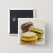 食べ物，飲食物，デザート，クッキーフランスの, 缶バッジ (正面&裏面)