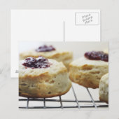 食べ物，飲食物，バターミルク，ビスケット， ポストカード (正面/裏面)