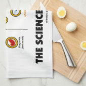 食べ物(Endocytosisの生物学のユーモア)の科学 キッチンタオル (四つ折り)