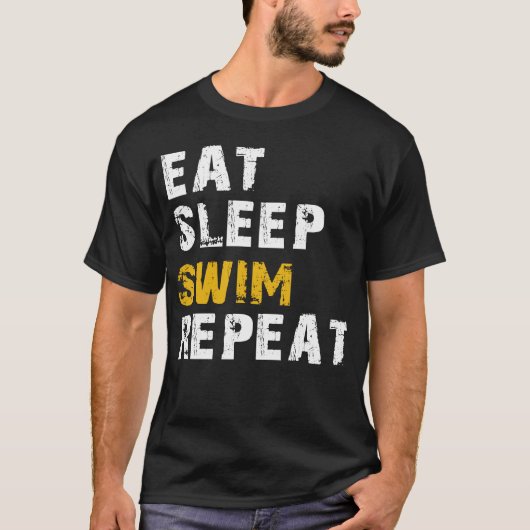 食べ眠の繰り返し Tシャツ (正面)