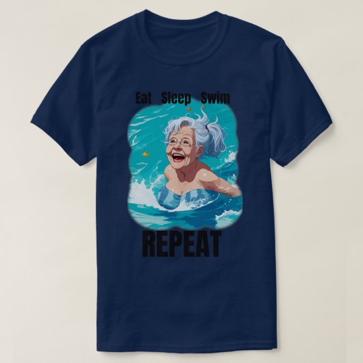 食べ眠の繰り返し Tシャツ (デザイン正面)