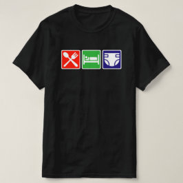 食べ眠りおむつTシャツ Tシャツ
