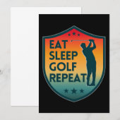 食べ眠りゴルフリピート 招待状 (正面/裏面)