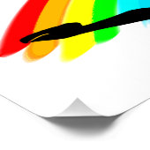 食べ眠りバレリーナデザイン ポスター (コーナー)