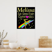 食べ眠り体操ポスパーソナライズされたター ポスター (キッチン)