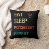 食べ眠り心理の反復 クッション (ブランケット)