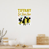 食べ眠り応援パーソナライズされたチアリーティングポスター ポスター (キッチン)