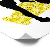 食べ眠り応援パーソナライズされたチアリーティングポスター ポスター (角)