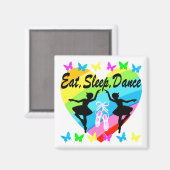 食べ眠り虹のハート蝶 マグネット (正面/裏面)