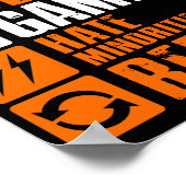 食べ眠るゲーム嫌いマイノリティのリピート ポスター (角)