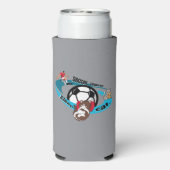 食べ眠るサッカーを繰り返す スリム缶クーラー (Seltzer裏面)