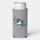 食べ眠るサッカーを繰り返す スリム缶クーラー (Seltzer正面)