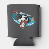 食べ眠るサッカーを繰り返す 缶クーラー (裏面)