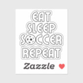 食べ眠るサッカー シール (シート)