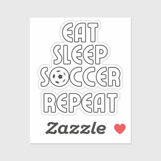 食べ眠るサッカー シール (シート)