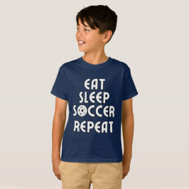 食べ眠るサッカー Tシャツ