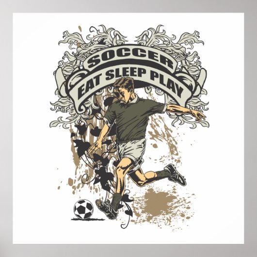 食べ眠るサ遊ッカー ポスター (正面)