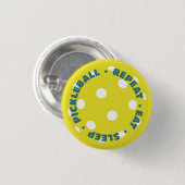 食べ眠るピックボール 缶バッジ (正面&裏面)