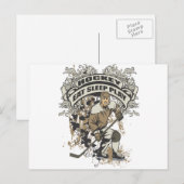 食べ眠るホッケー遊 ポストカード (正面/裏面)