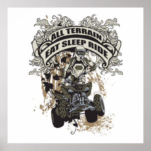 食べ眠る、すべての地形 ポスター (正面)