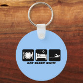 食べ眠る キーホルダー (正面)