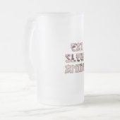 食べ眠る フロストグラスビールジョッキ (正面左)