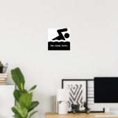 食べ眠る ポスター (ホームオフィス)