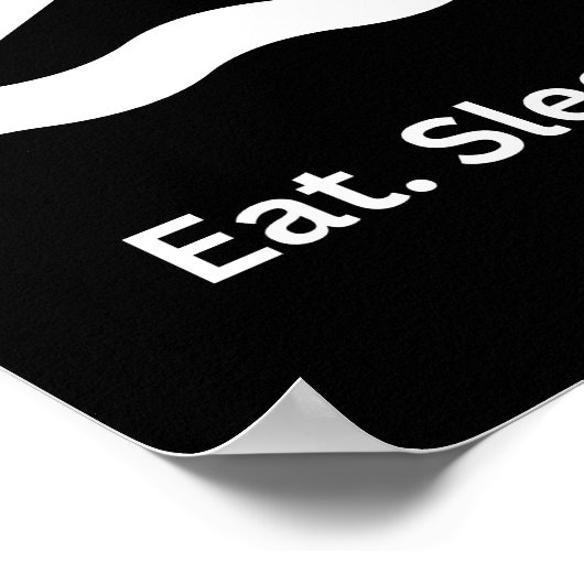 食べ眠る ポスター (角)