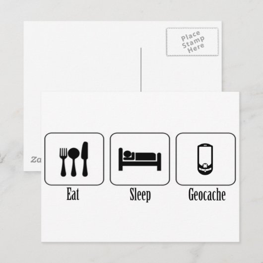 食べ眠る ポストカード (正面/裏面)