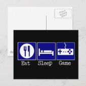 食べ眠る ポストカード (正面/裏面)