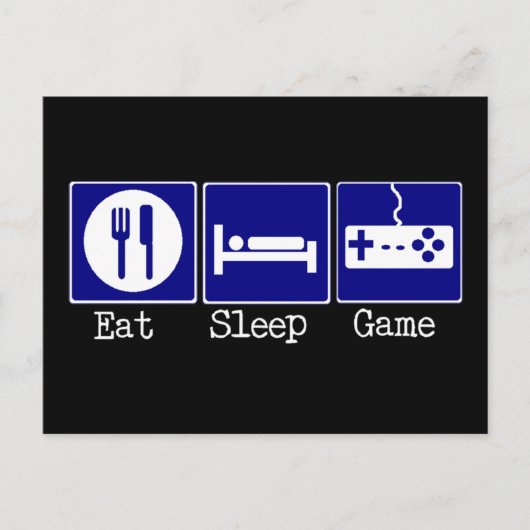 食べ眠る ポストカード (正面)