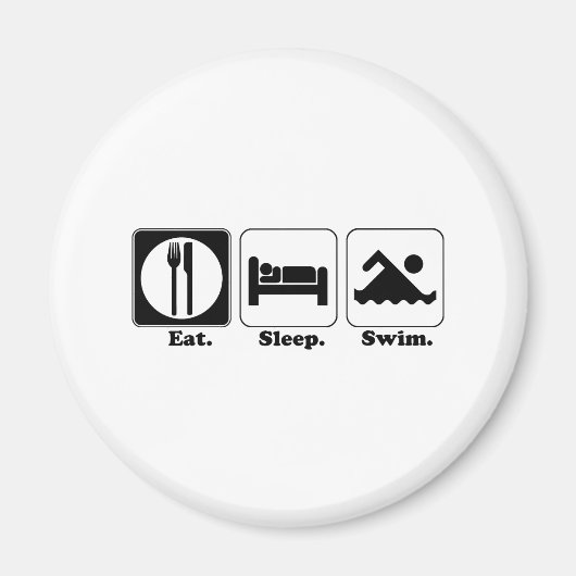 食べ眠る マグネット (正面)