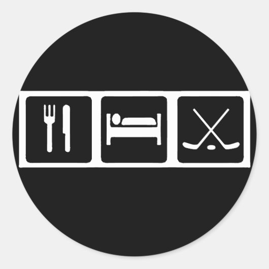 食べ眠る ラウンドシール (正面)