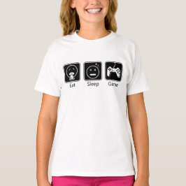 食べ眠る Tシャツ