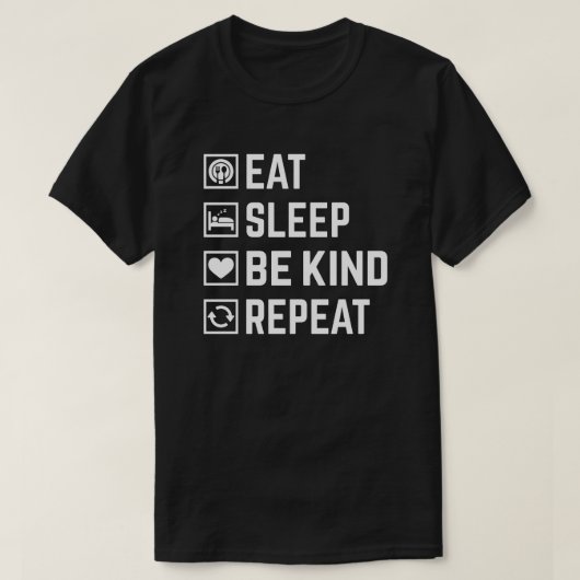 食べ眠る Tシャツ (デザイン正面)