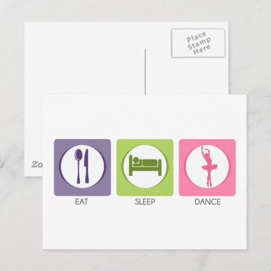 食べ眠れ！ ポストカード (正面/裏面)