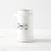 食べ眠ウンチ ビールジョッキ (正面左)