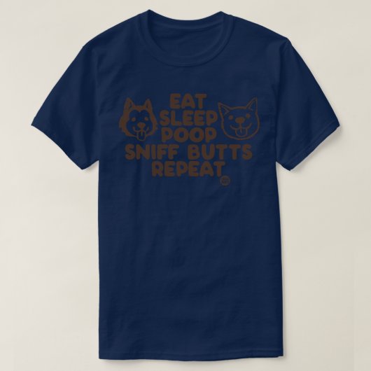 食べ眠ウンチ Tシャツ (デザイン正面)