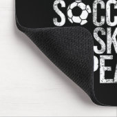 食べ眠サッカーのバスケットボールのリピートおもしろいボール マウスパッド (コーナー)